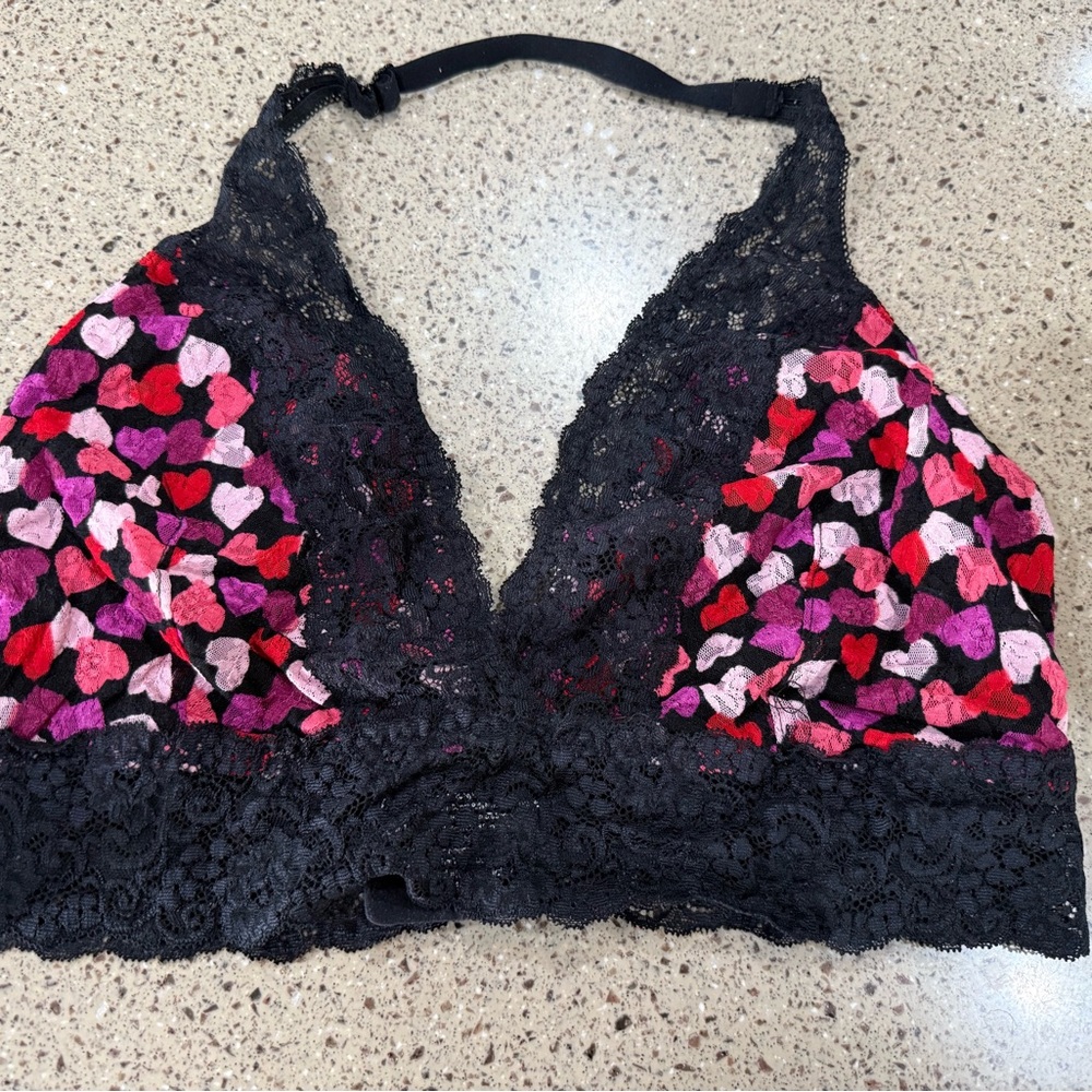 Soma XXL Lacy Hearts Bra EUC